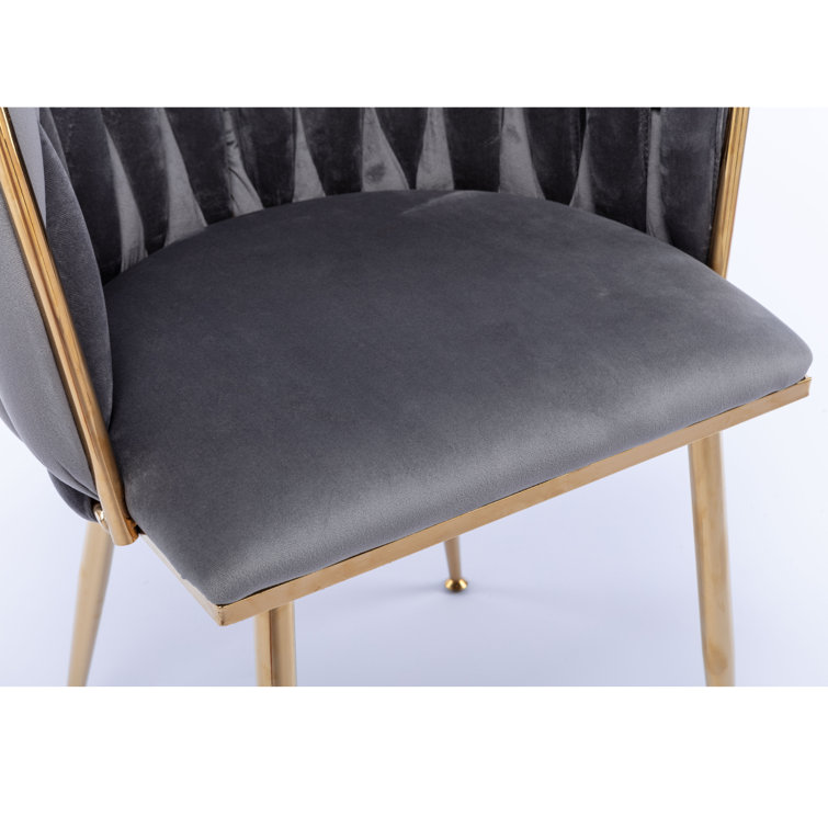 Everly Quinn Velvet Upholstered Parsons Chair Wayfair Canada